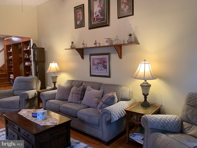 554 Locust St, Bristol, PA 19007 - living room with wood finished floors