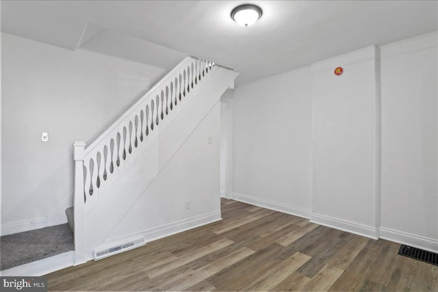 18 Belview Ave, Hagerstown, MD 21742 - below grade area featuring wood finished floors and stairway