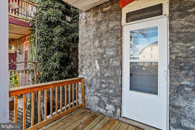 18 Belview Ave, Hagerstown, MD 21742 - view of exterior entry featuring stone siding