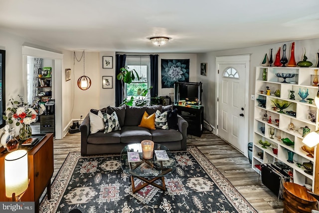 15 Willowbrook Ave, Lansdowne, PA 19050 - living area with wood finished floors and plenty of natural light