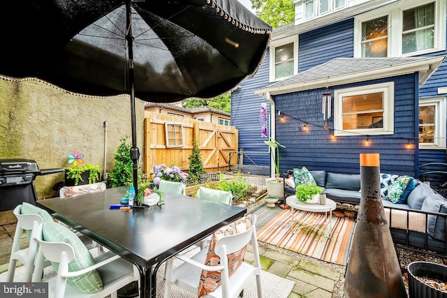 15 Willowbrook Ave, Lansdowne, PA 19050 - view of patio / terrace featuring outdoor lounge area, a wooden deck, and outdoor dining area