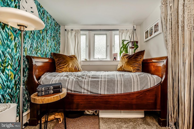 15 Willowbrook Ave, Lansdowne, PA 19050 - bedroom with carpet flooring and wallpapered walls