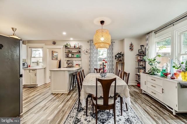 15 Willowbrook Ave, Lansdowne, PA 19050 - dining space featuring light wood-type flooring, plenty of natural light, and recessed lighting