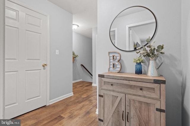 121 Westpoint Dr, Carlisle, PA 17013 - hall with an upstairs landing and light wood finished floors