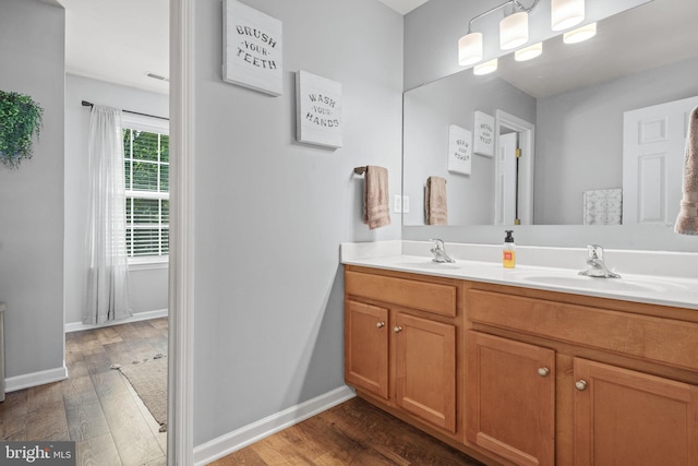 121 Westpoint Dr, Carlisle, PA 17013 - full bath with double vanity and wood finished floors