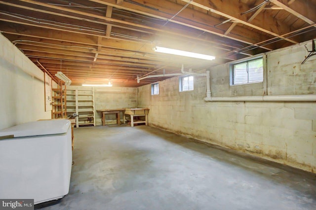 21024 Jefferson Blvd, Smithsburg, MD 21783 - basement with white refrigerator