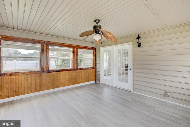 24750 Peterkins Rd, Georgetown, DE 19947 - unfurnished sunroom with ceiling fan