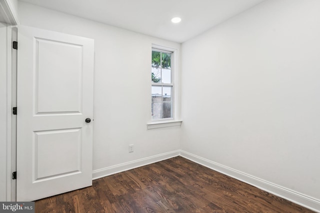 1935 S Hemberger St, Philadelphia, PA 19145 - unfurnished room with dark wood finished floors and recessed lighting