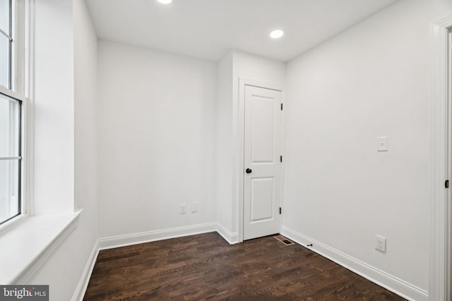 1935 S Hemberger St, Philadelphia, PA 19145 - empty room featuring dark wood-type flooring and recessed lighting