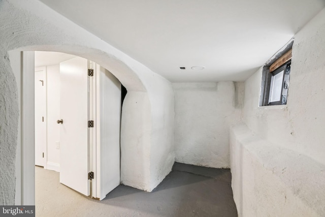 1935 S Hemberger St, Philadelphia, PA 19145 - basement with arched walkways