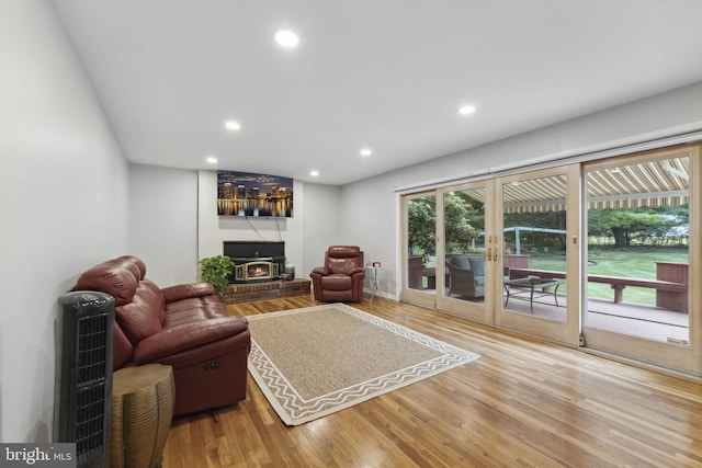12 Stonelea Dr, Princeton Junction, NJ 08550 - living area featuring wood finished floors and recessed lighting