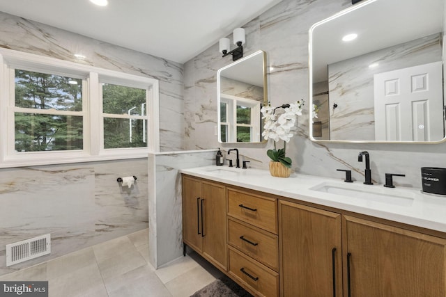 12 Stonelea Dr, Princeton Junction, NJ 08550 - full bath with double vanity and tile walls