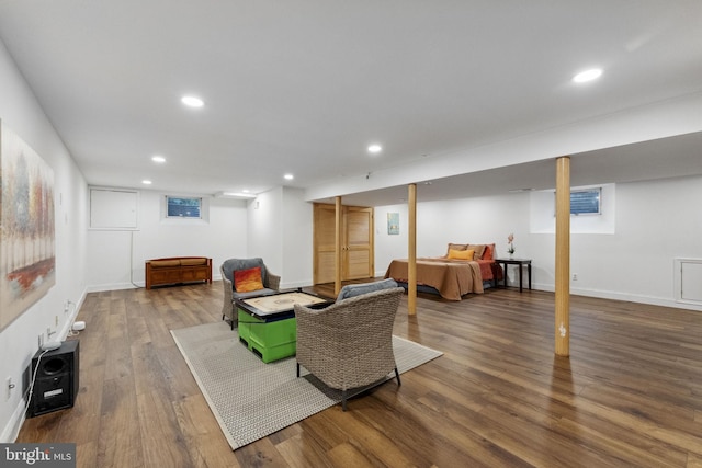 12 Stonelea Dr, Princeton Junction, NJ 08550 - living room featuring wood finished floors and recessed lighting