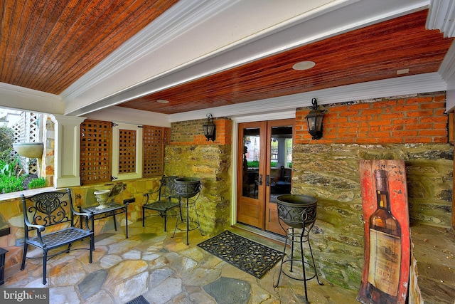 3634 Chain Bridge Rd, Fairfax, VA 22030 - view of patio with french doors