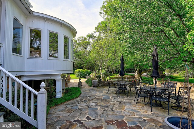 3634 Chain Bridge Rd, Fairfax, VA 22030 - view of patio with outdoor dining space