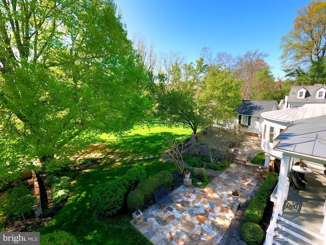 3634 Chain Bridge Rd, Fairfax, VA 22030 - view of yard with a patio and a gazebo