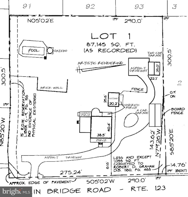 3634 Chain Bridge Rd, Fairfax, VA 22030 - survey map / technical document