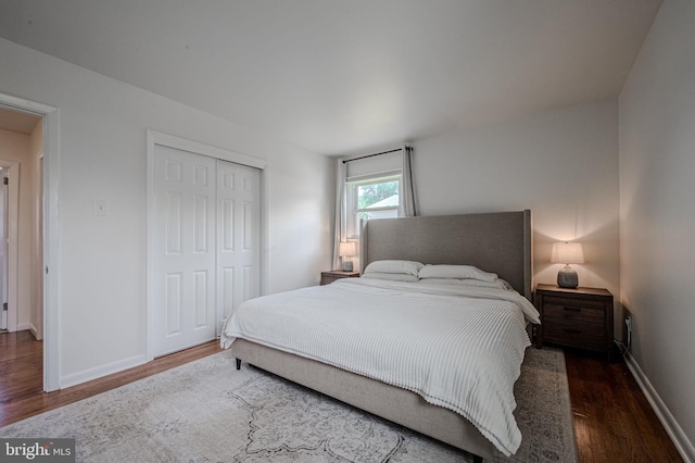 2811 Green St, Claymont, DE 19703 - bedroom with wood finished floors and a closet