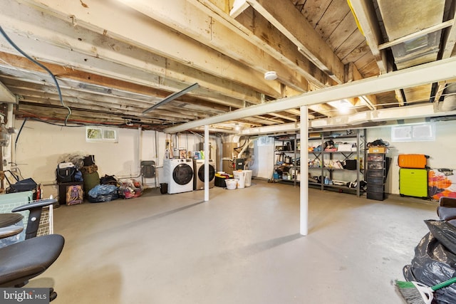 510 Sutherland Rd, Ewing, NJ 08618 - below grade area with independent washer and dryer