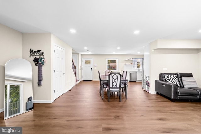 510 Sutherland Rd, Ewing, NJ 08618 - dining space featuring recessed lighting and wood finished floors