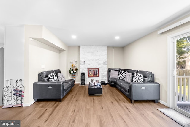 510 Sutherland Rd, Ewing, NJ 08618 - living area with light wood-style flooring and recessed lighting