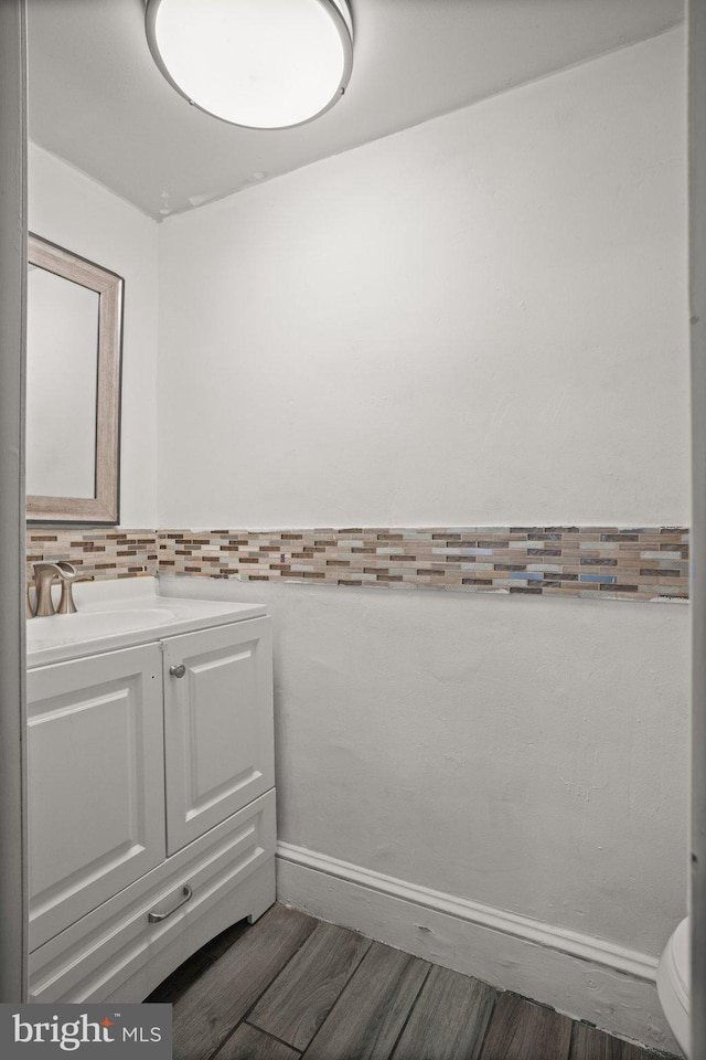7019 Algard St, Philadelphia, PA 19135 - bathroom with vanity and wood finished floors