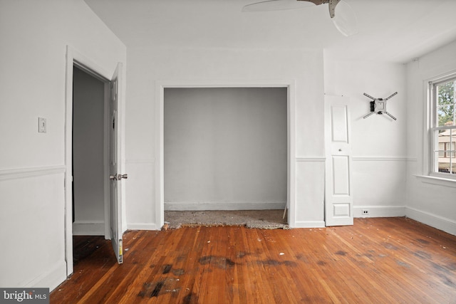 7019 Algard St, Philadelphia, PA 19135 - unfurnished bedroom featuring hardwood / wood-style floors and baseboards