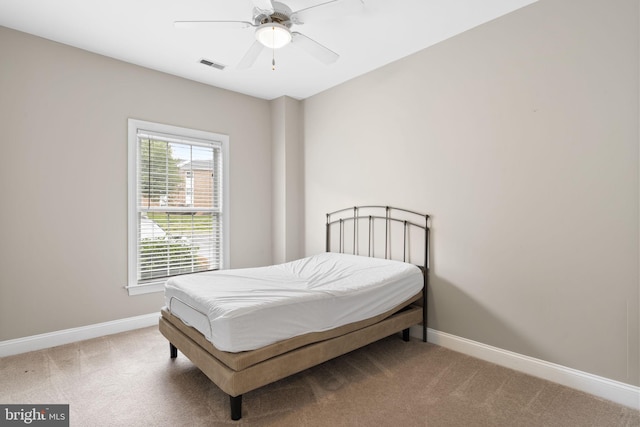 1324 W Chester Pike Unit 105, West Chester, PA 19382 - bedroom featuring light carpet and ceiling fan