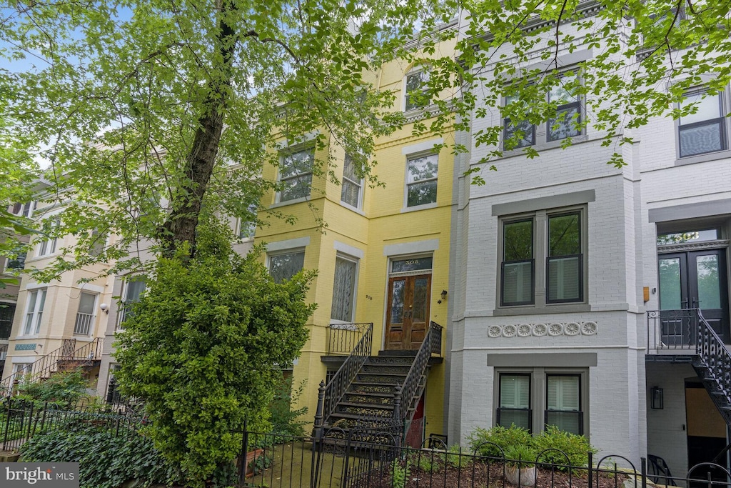 505 Constitution Ave NE, Washington, DC 20002 - multi unit property featuring stairway, brick siding, and french doors