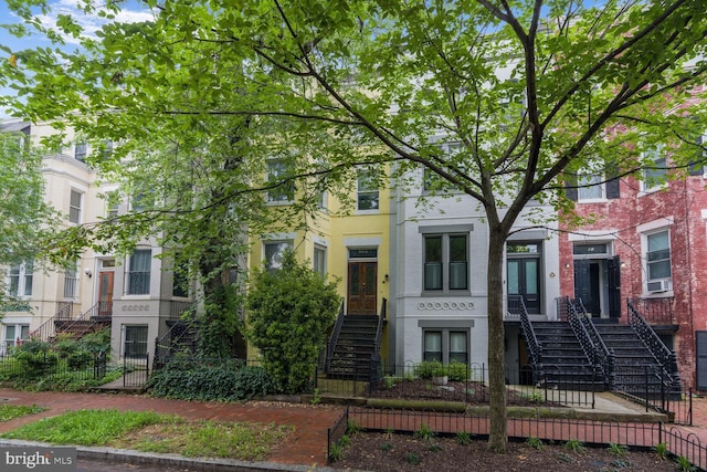 505 Constitution Ave NE, Washington, DC 20002 - view of property featuring stairs, a fenced front yard, and french doors