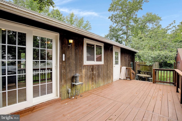 638 Los Alamos Ln, Lusby, MD 20657 - view of wooden deck
