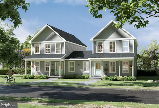 5810 Clam Cv, Rock Hall, MD 21661 - traditional-style home with roof with shingles and a front lawn