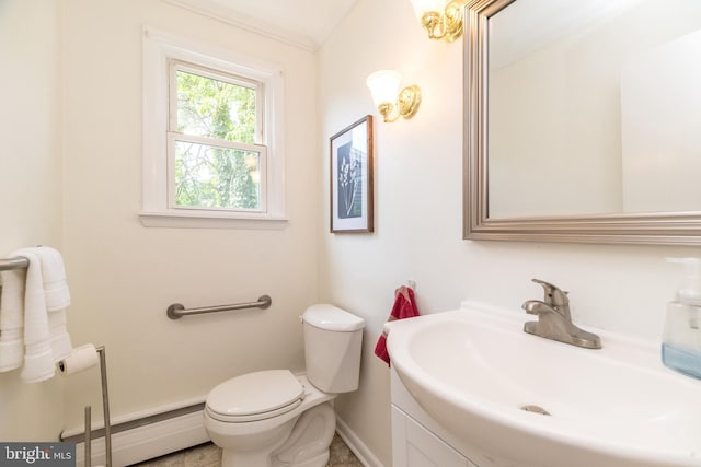 559 Maple Ave, Doylestown, PA 18901 - bathroom featuring a baseboard radiator and vanity