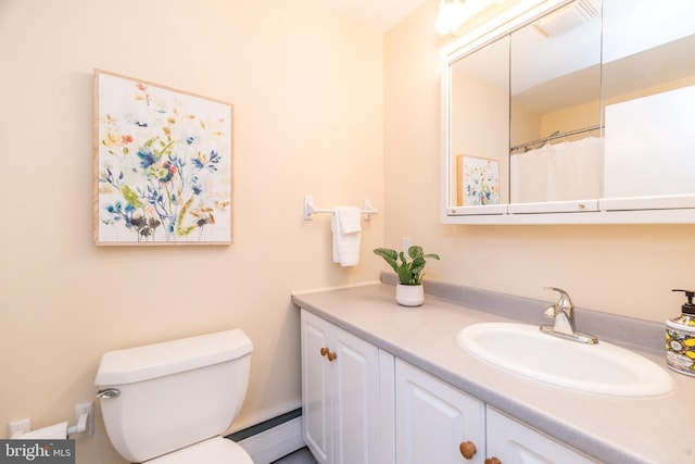 559 Maple Ave, Doylestown, PA 18901 - bathroom with a baseboard radiator and vanity