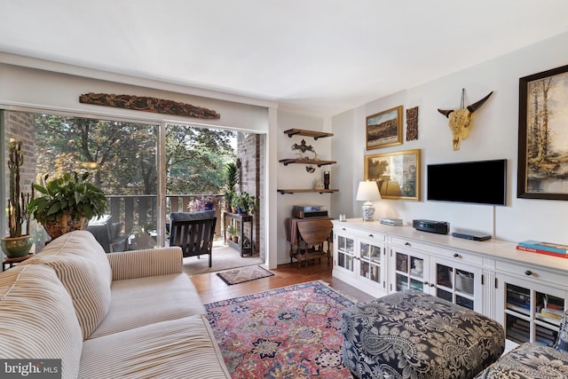 1610 The Fairway Unit 404-W, Jenkintown, PA 19046 - living room featuring wood finished floors