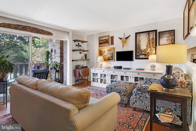 1610 The Fairway Unit 404-W, Jenkintown, PA 19046 - living room featuring wood finished floors