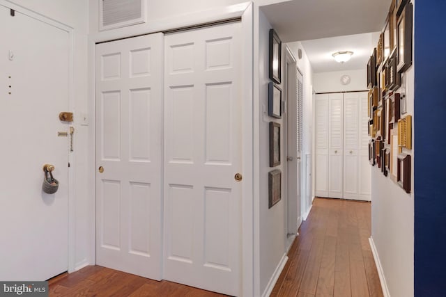 1610 The Fairway Unit 404-W, Jenkintown, PA 19046 - hall featuring dark wood finished floors