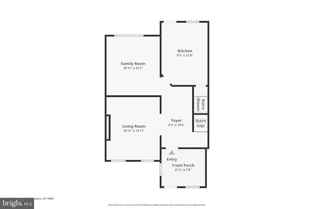 305 Delamore Pl, Wilmington, DE 19805 - view of room layout