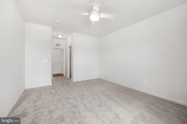 625 Quarry View Ct Unit 208, Reisterstown, MD 21136 - empty room with carpet flooring, ceiling fan, and a smoke detector