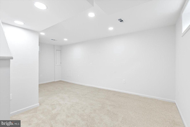 5901 Euclid, Cheverly, MD 20785 - finished basement featuring light carpet and recessed lighting