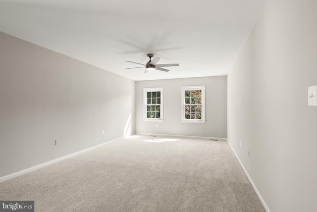 13619 Flintwood Pl, Herndon, VA 20171 - carpeted empty room featuring a ceiling fan and baseboards