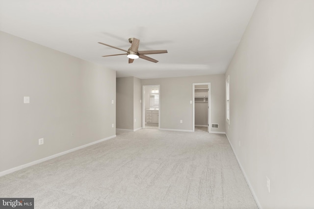 13619 Flintwood Pl, Herndon, VA 20171 - unfurnished room with a ceiling fan and light colored carpet
