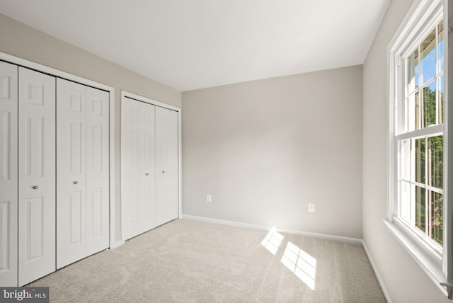 13619 Flintwood Pl, Herndon, VA 20171 - unfurnished bedroom with two closets and carpet floors