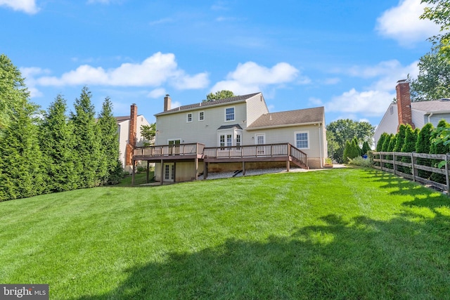 13619 Flintwood Pl, Herndon, VA 20171 - rear view of property with a deck and stairway