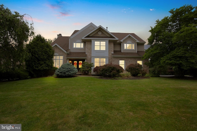 12 Dalton Way, Holland, PA 18966 - traditional-style house with a front lawn and french doors