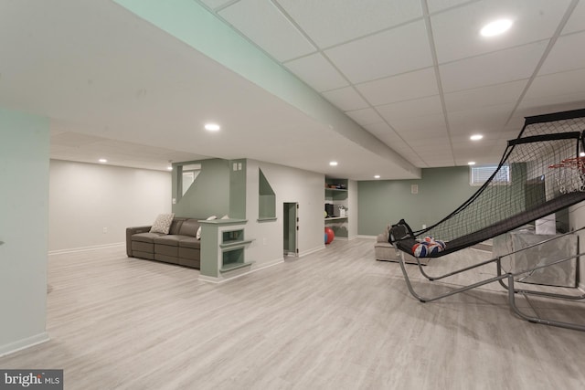 12 Dalton Way, Holland, PA 18966 - finished below grade area featuring wood finished floors and recessed lighting