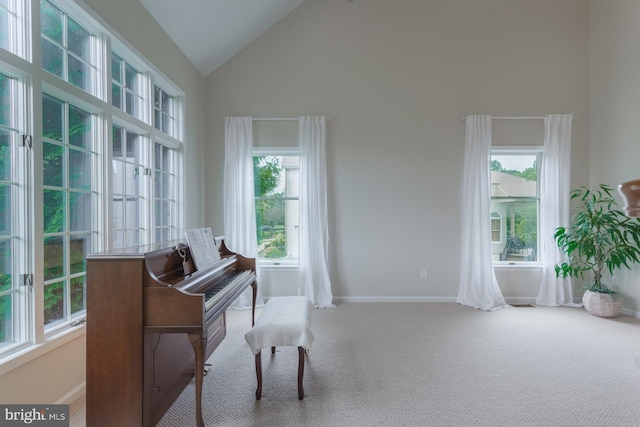 12 Dalton Way, Holland, PA 18966 - sitting room with high vaulted ceiling and carpet floors