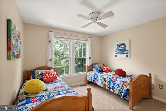 10207 Daylily Ct, Manassas, VA 20110 - carpeted bedroom featuring baseboards and ceiling fan