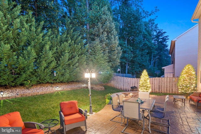 5696 Liberty Manor Cir, Woodbridge, VA 22193 - view of patio / terrace featuring outdoor dining area