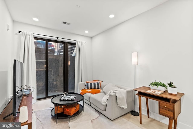 1471 Harvard St NW Unit 2, Washington, DC 20009 - living area featuring recessed lighting and wood finished floors